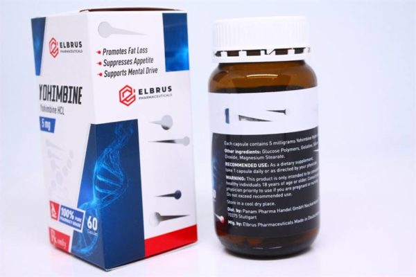 Yohimbine (Elbrus Pharma) (60 Kapslar x 5mg) - Bild 3